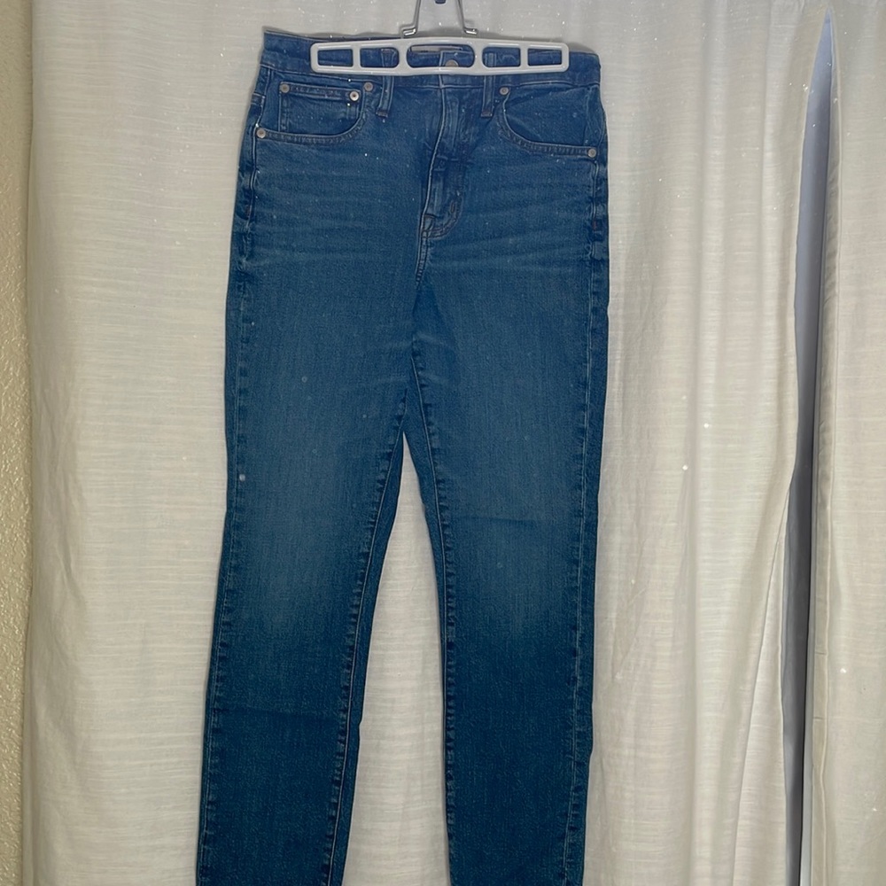 Medium wash Madewell High Rise Slim Boyfriend jean